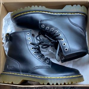 Black Dr. Martens Awley combat boots
